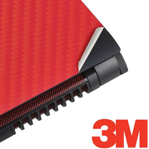 Red Carbon Fiber Specialty Texture Material Dell Inspiron Skin